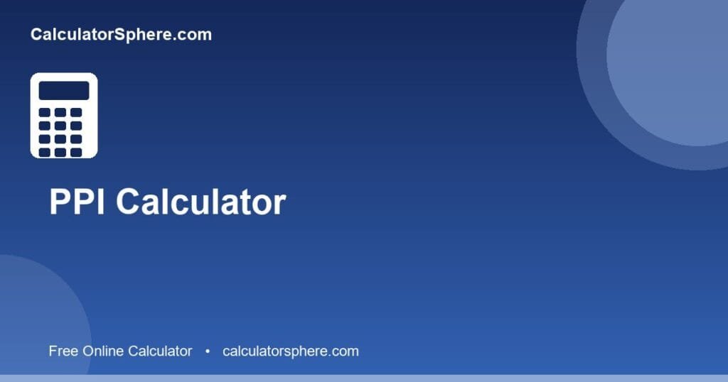 Pixels per inch calculator - Free Online Tool | CalculatorSphere