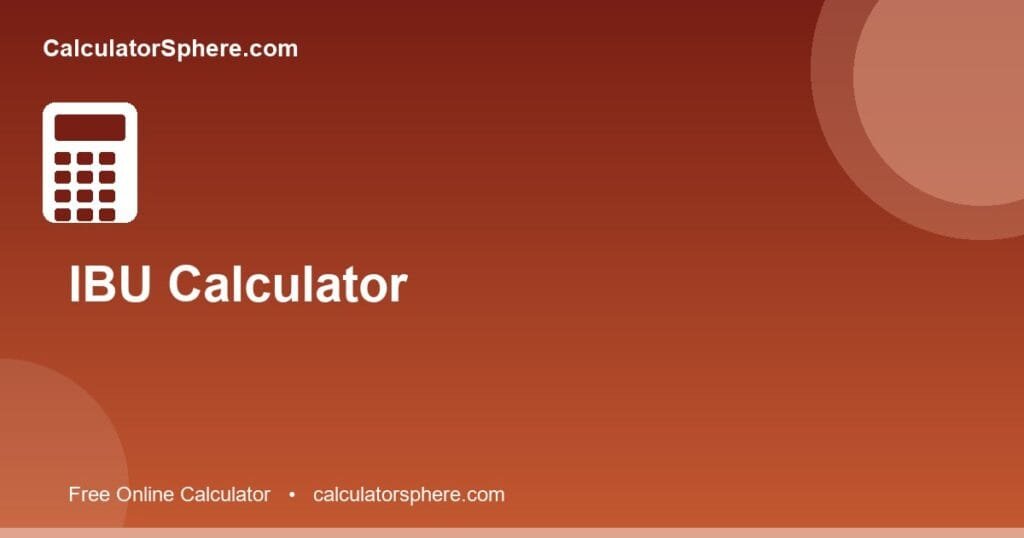 Ibu calculator - Free Online Tool | CalculatorSphere